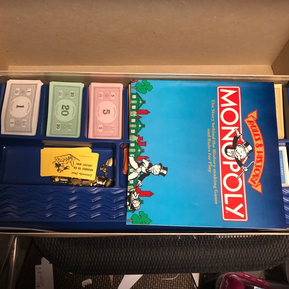1985 Monopoly (Deluxe Anniversary Ed) Board Game- 522 $35 or $30 w/offer - Picture 5 of 11